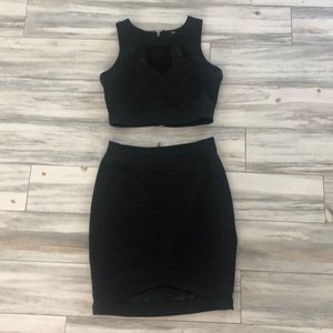 Lulus 2 piece crop and skirt